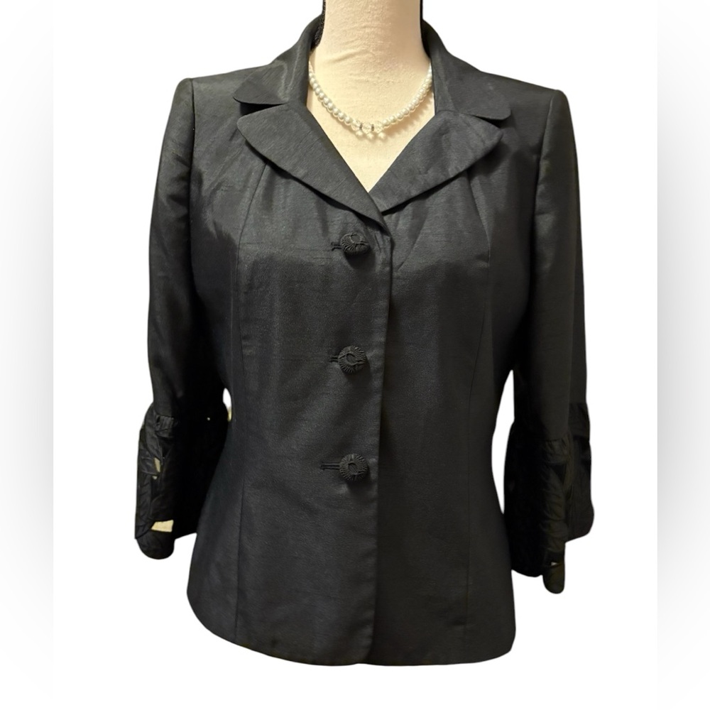 Kasper Elegant Black Women's Jacket Sz 6